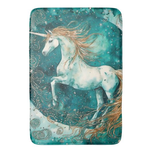 Tapis De Bain Unicorne magique (devant Vertical)