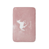 Tapis De Bain Unicorne rose Personnalisé Salon de bain (Devant (Vertical))