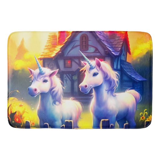 Tapis De Bain Unicornes (Devant)