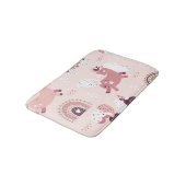 Tapis De Bain Unicorns Rainbows : Pastel Magic Arrière - plan. (Angle)