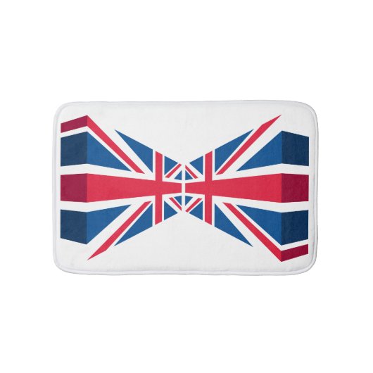 Tapis De Bain Union Jack, drapeau britannique en 3D (Devant)
