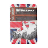Tapis De Bain union jack flag cabine téléphonique couronne kitty (Devant (Vertical))
