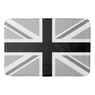 Tapis De Bain Union Jack monochrome/conception de drapeau