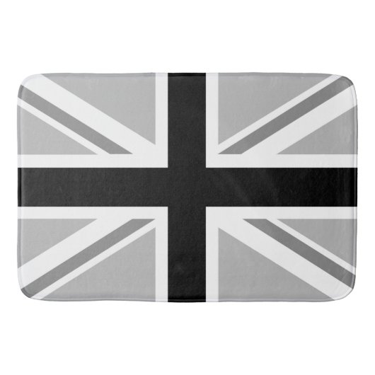 Tapis De Bain Union Jack monochrome/conception de drapeau (Devant)