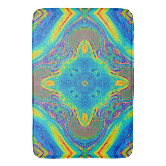 Tapis De Bain Unique couleur Abstrait (devant Vertical)