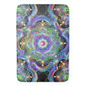 Tapis De Bain Univers Mandala Couleurs Psychédéliques (devant Vertical)