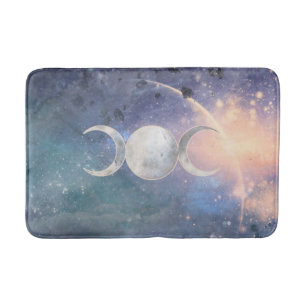 Tapis De Bain Univers Triple Lune Céleste Goddess Moonstone