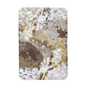 Tapis De Bain Urbain, moderne, motif abstrait, blanc, or brun (Devant (Vertical))