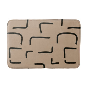 Tapis De Bain Urban Geo Onyx Neutre Motif Blender