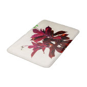 Tapis De Bain Usine de Jatropha dans rouge-foncé (Angle)