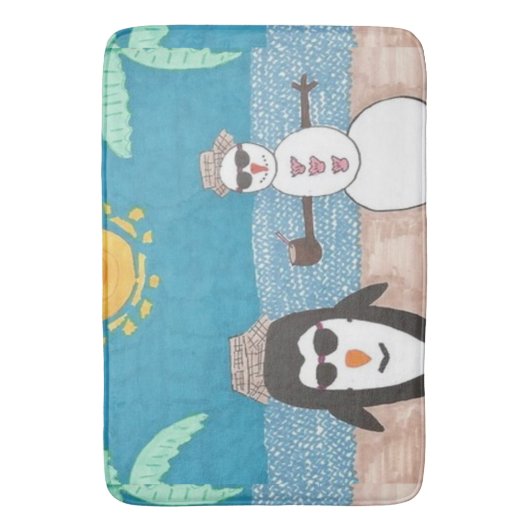 Tapis De Bain Vacances de Noël (devant Vertical)