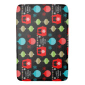 Tapis De Bain Vacances de Noël à Narroboat (devant Vertical)