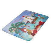 Tapis De Bain Vacances de Noël côtières  (Angle)