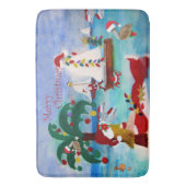 Tapis De Bain Vacances de Noël côtières  (devant Vertical)