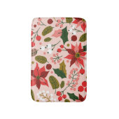 Tapis De Bain Vacances d'hiver à Poinsettia (Devant (Vertical))