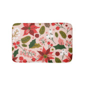 Tapis De Bain Vacances d'hiver à Poinsettia (Devant)