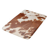 Tapis De Bain Vache blanche Brown (Angle)
