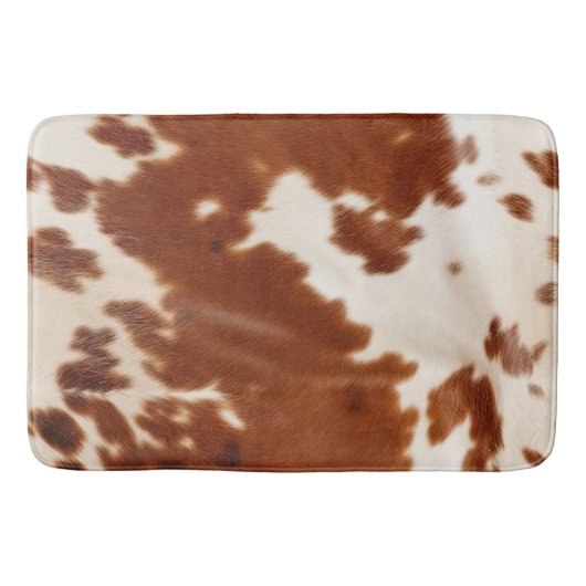 Tapis De Bain Vache blanche Brown (Devant)