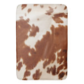 Tapis De Bain Vache blanche Brown (devant Vertical)
