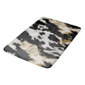 Tapis De Bain Vache blanche noire (Angle)