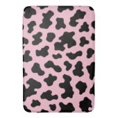 Tapis De Bain Vache blanche noire et rose Imprimer (devant Vertical)
