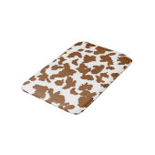 Tapis De Bain Vache Brown Et Blanche Cacher Motif fourrure (Angle)