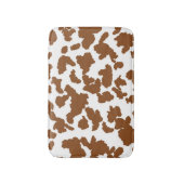 Tapis De Bain Vache Brown Et Blanche Cacher Motif fourrure (Devant (Vertical))