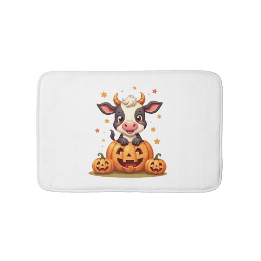 Tapis De Bain Vache citrouille Patch (Devant)