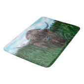 Tapis De Bain Vache des montagnes écossaise (Angle)