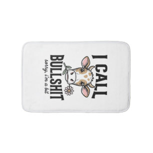 Tapis De Bain Vache drôle que j'appelle Design de T-shirt vintag