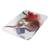 Tapis De Bain Vache longhorne du Texas (Angle)
