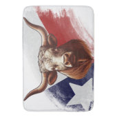 Tapis De Bain Vache longhorne du Texas (devant Vertical)