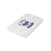 Tapis De Bain Vache pourpre T-shirt surdimensionné_1 (Angle)