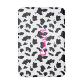 Tapis De Bain Vachère à Imprimé Vache Noir Blanc (Devant (Vertical))