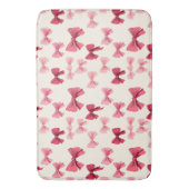 Tapis De Bain Vaches roses éparpillées (devant Vertical)