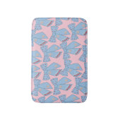 Tapis De Bain Vaches Roses Et Bleues (Devant (Vertical))