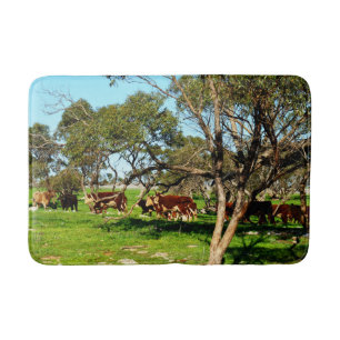 Tapis De Bain Vaches Sur La Gamme, Mousse De Mémoire