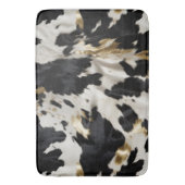 Tapis De Bain Vachette blanche noire (devant Vertical)