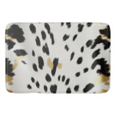 Tapis De Bain Vachette blanche noire (Devant)