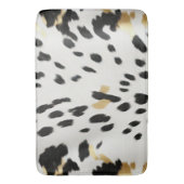 Tapis De Bain Vachette blanche noire (devant Vertical)
