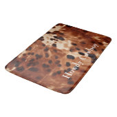 Tapis De Bain Vachette noire Brown (Angle)