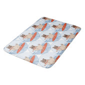 Tapis De Bain Vague à cheval heureux chien de carlin sur la plan (Angle)