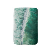 Tapis De Bain Vague aérienne turquoise : tir de drone (Devant (Vertical))