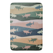 TAPIS DE BAIN VAGUE DE REQUIN VINTAGE (devant Vertical)