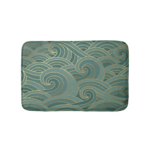 Tapis De Bain Vague d'or : Traditionnel luxe oriental