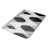 Tapis De Bain Vague noire et blanche (Angle)