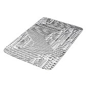 TAPIS DE BAIN VAGUE NOIRE ET BLANCHE (Angle)