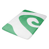 Tapis De Bain Vague verte et blanche (Angle)