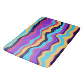 Tapis De Bain Vagues Abstraites (Angle)