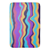 Tapis De Bain Vagues Abstraites (devant Vertical)